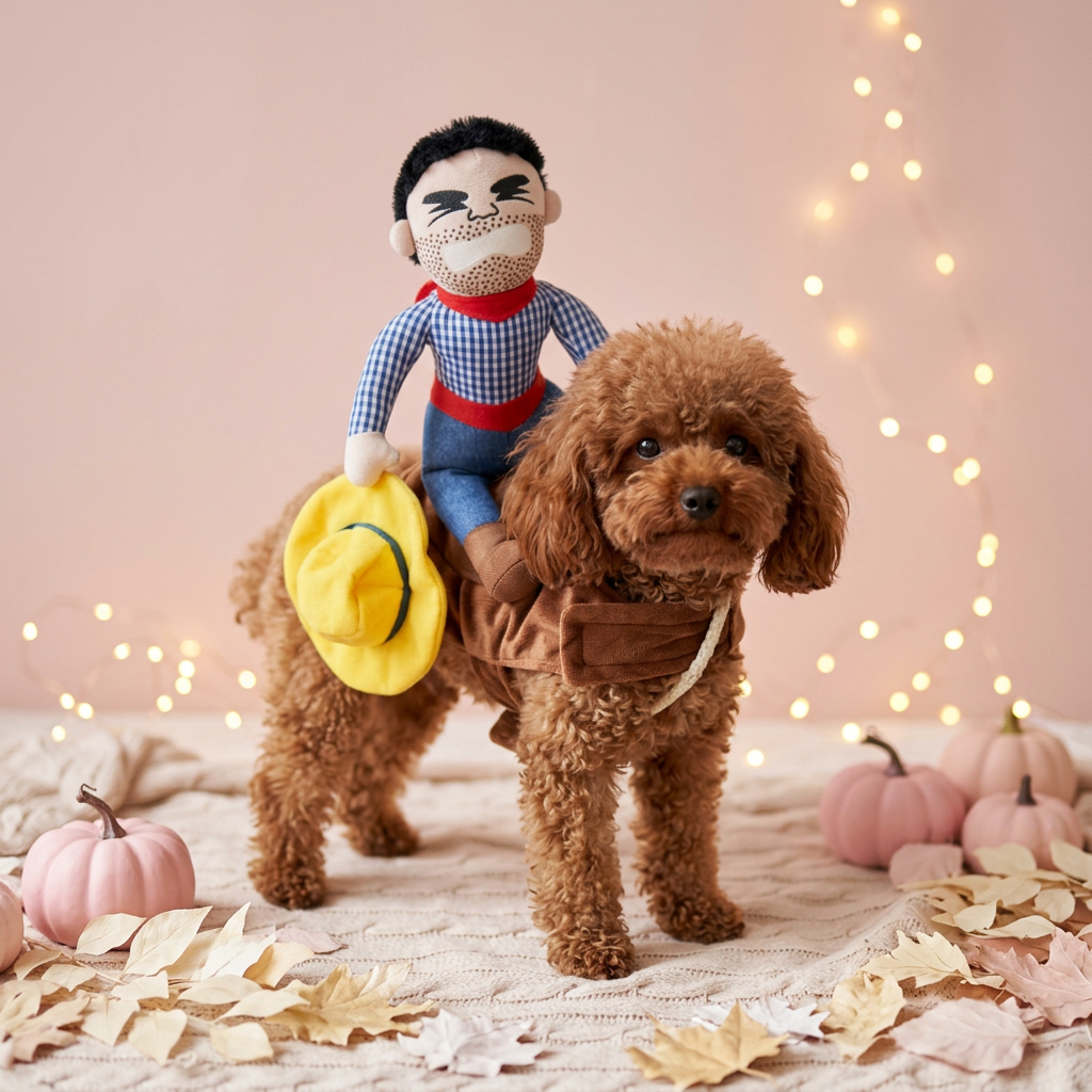 Cowboy Rider Dog Costume Lifestyle