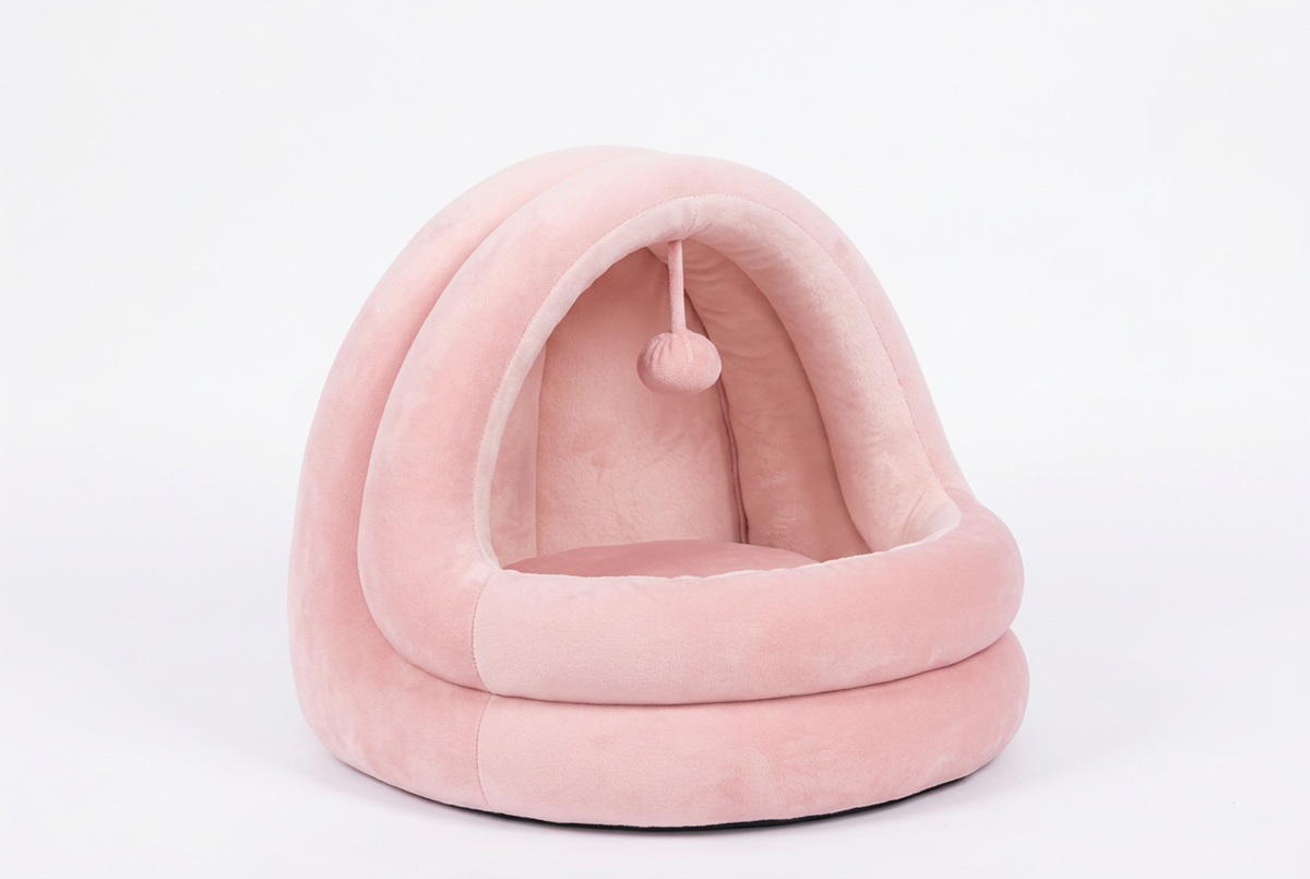 Pink Cave Pet Bed