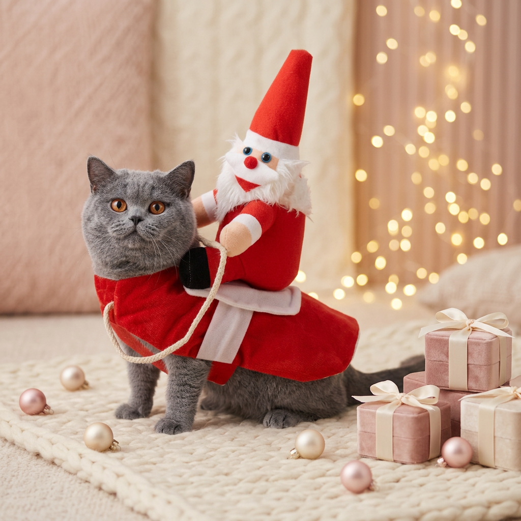 Santa Rider Cat Boutique Lifestyle